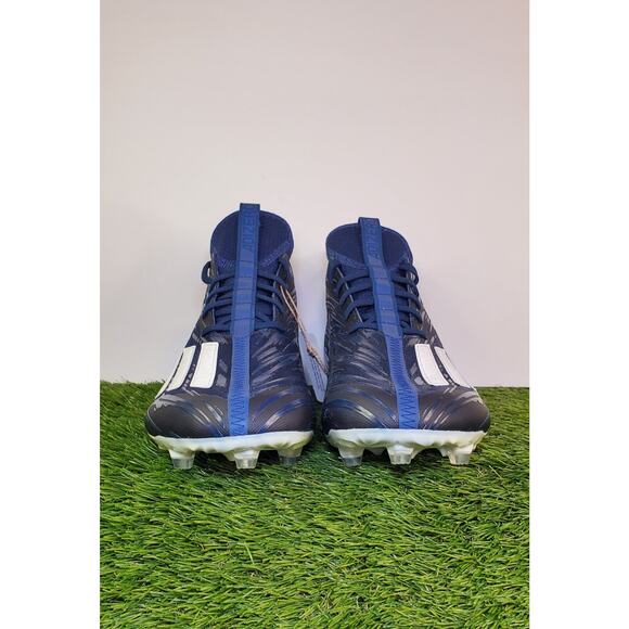 Adidas Adizero Size 12.5 Football Cleats Navy Blue White HR1604 Za1